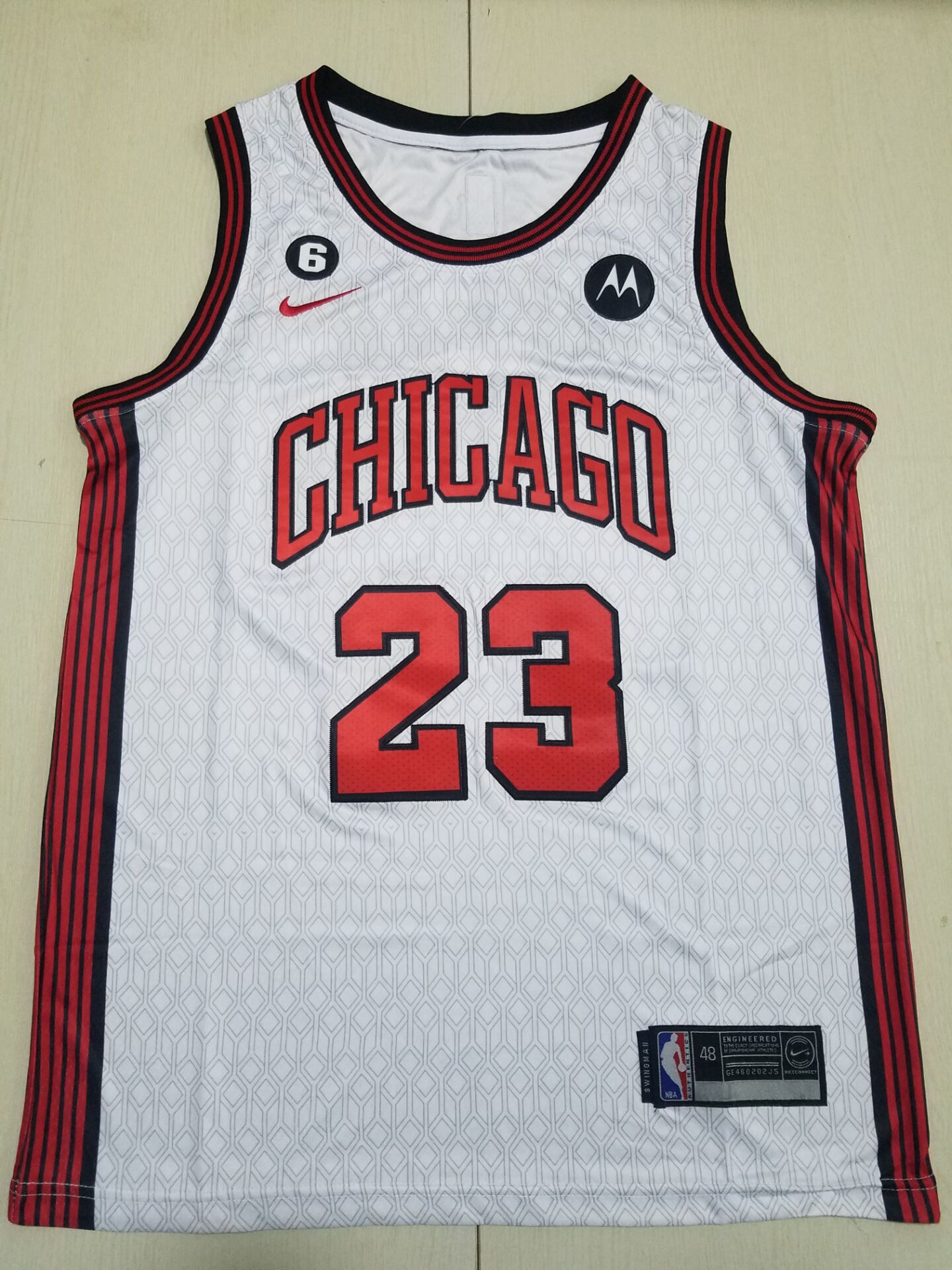 Men Chicago Bulls #23 Jordan White City Edition 2022 Nike NBA Jersey